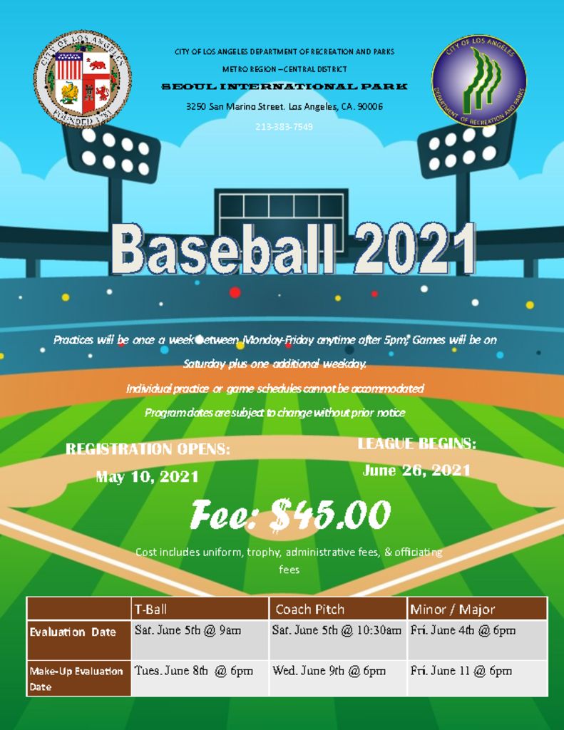 thumbnail of Baseball 2021- Flyer
