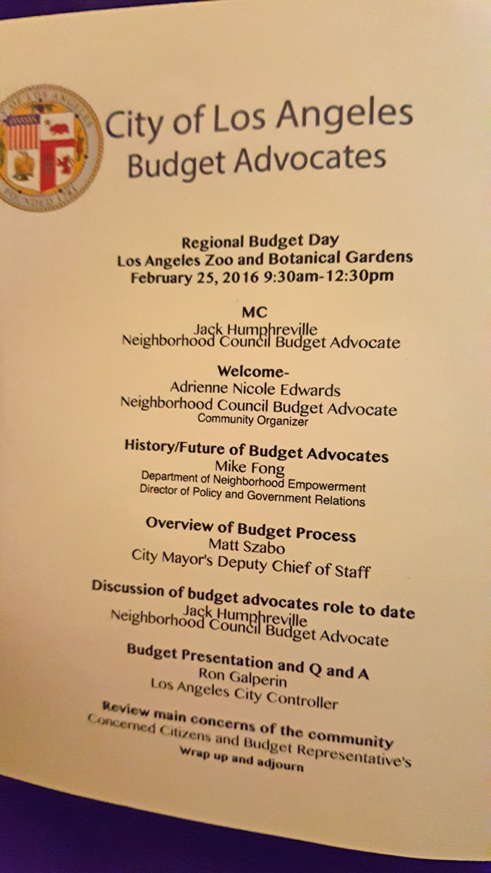 OPNC Participates in Regional Budget Day