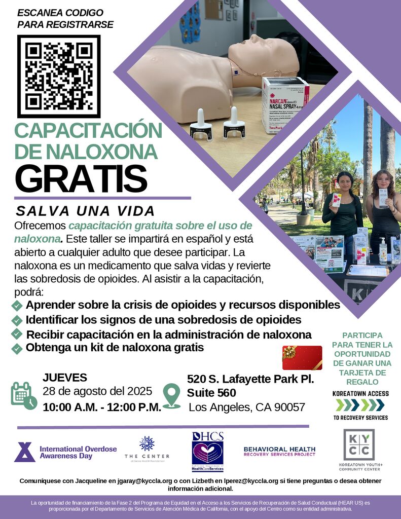 thumbnail of KYCC Free Naloxone Training Workshop (SPANISH)