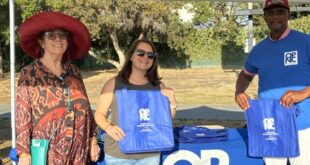 3 board members at National Night Out